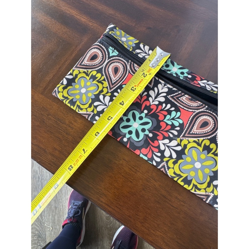 Vera Bradley Floral Quilted Cotton Zip Wallet Clutch Organizer - Picture 6 of 6